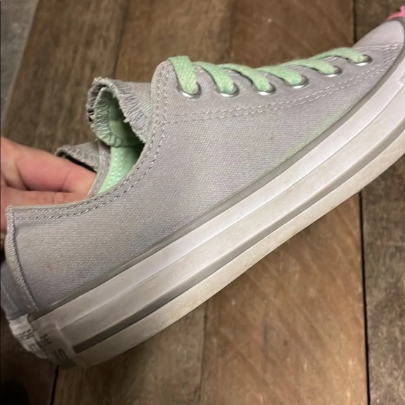 Converse Women’s Chuck Taylor All Star Green/Grey Sneakers Size 7 - Picture 7 of 8